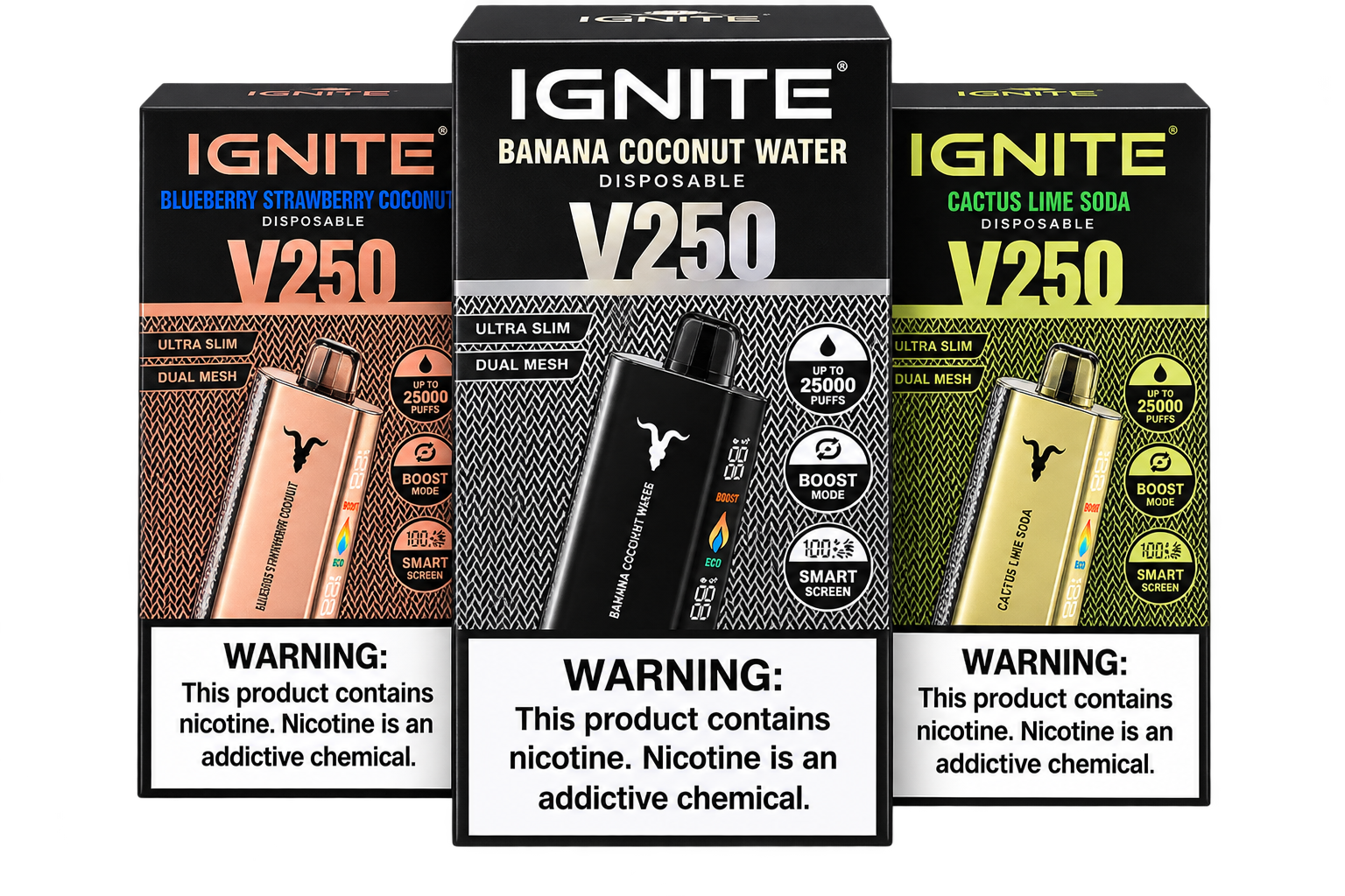 POD DESCARTÁVEL IGNITE V250 25.000PUFF