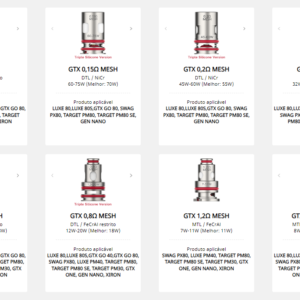 Coil Vaporesso GTX (cx com 5un)