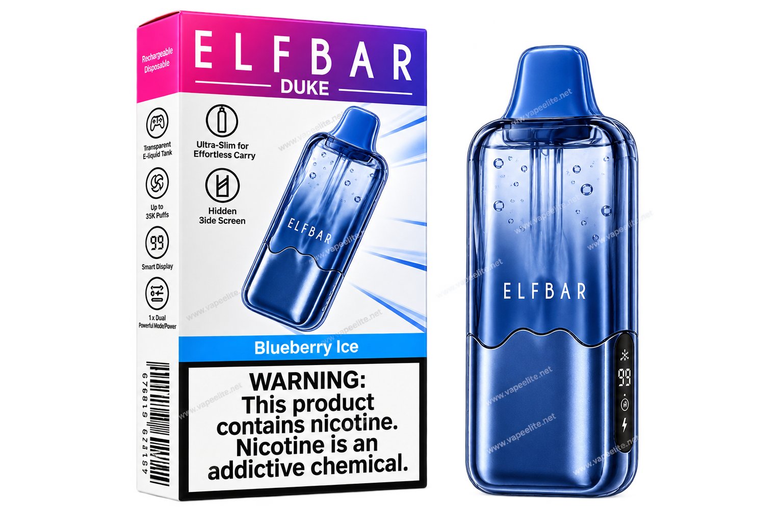Pod Descartável ElfBar Duke 35K - Imagem 5