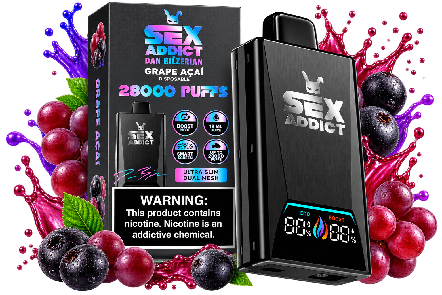 Pod Descartável Sex Addict S280 - by Dan Bilzerian - Imagem 5