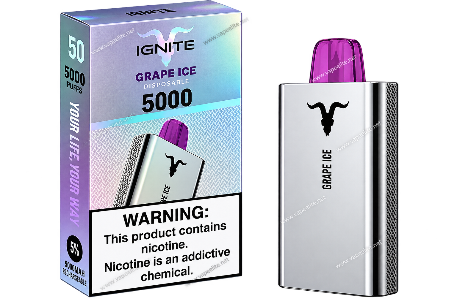 Pod descartável Ignite V50 5000puff - Imagem 3