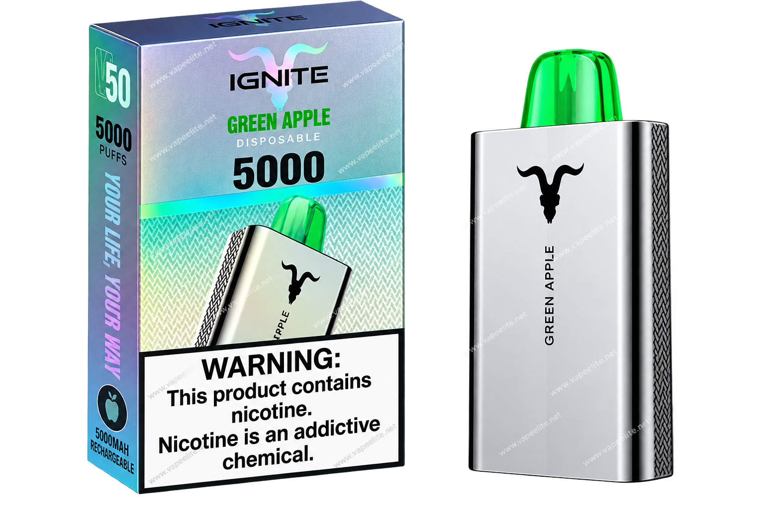 Pod descartável Ignite V50 5000puff - Imagem 2
